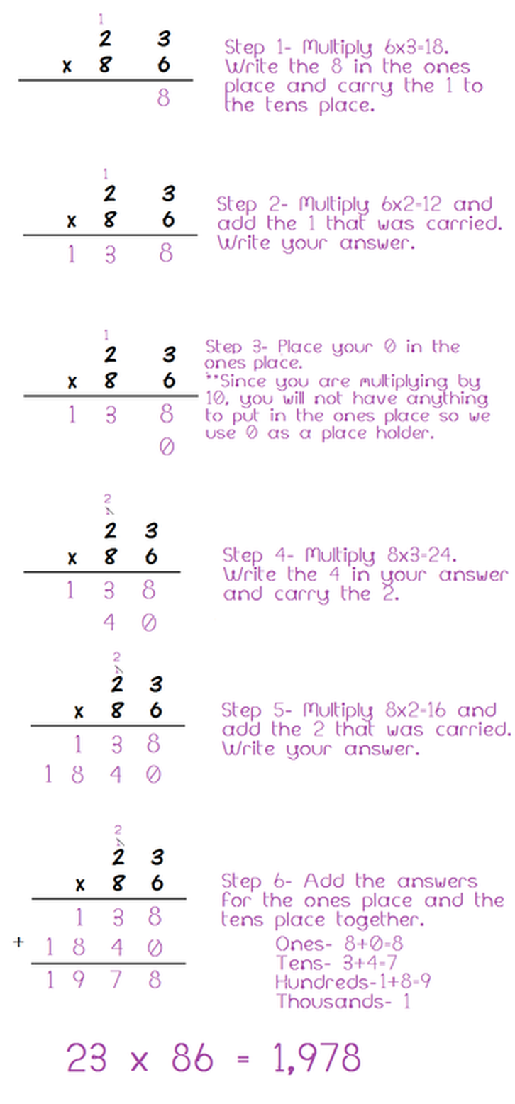 Us Traditional Multiplication Worksheet